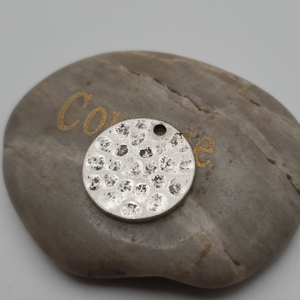 Silver‎ medallion pendant charm